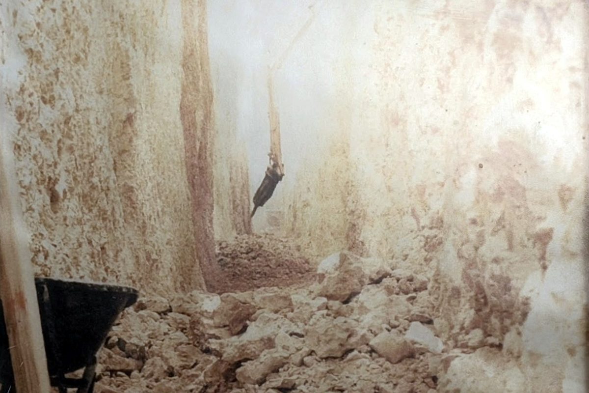 Excavation for drainage works, from the Al Fahd archive