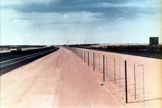 A new expressway across open desert, from the Al Fahd archive